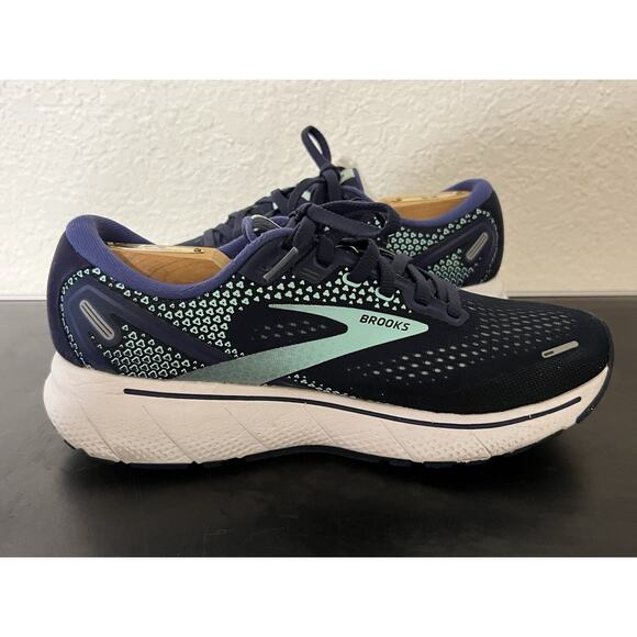 brooks ghost 14 womens size 8 shoes blue athletic running sneakers - Picture 4 of 10
